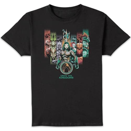 Image of Aquaman Unite The Kingdoms Men's T-Shirt - Black 3XL