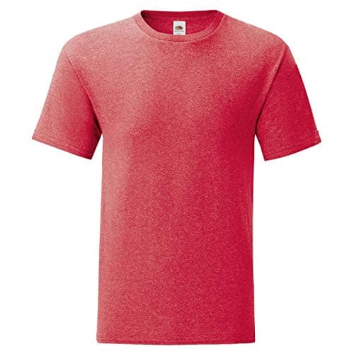 Image of Fruit of the Loom Mens Super Premium Short Sleeve Crew Neck T-Shirt (XL) (Red)