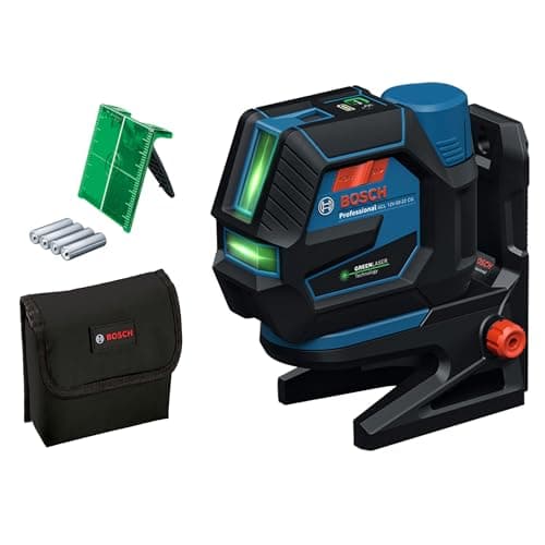 Image of Bosch Professional Combi Laser GCL 12V-50-22 CG (Working Range up to 50 m with Receiver, Dual Power Source, Levelling Remote app, RM 20 Mount, Battery Adapter, 4 x 1,5V LR6 (AA), Pouch)
