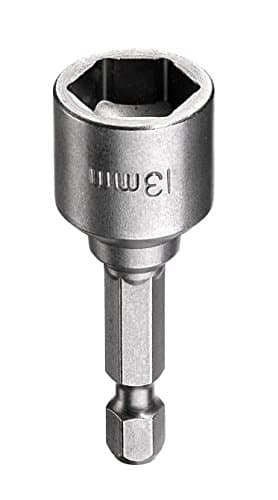 Image of kwb Magnetic 13 mm Bit Socket Professional, Made of TQ 60 Steel, 1/4-Inch EQ 6.3 Hex Shank, ISO 1173, for External Hex Screws