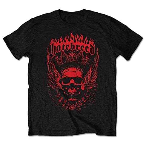 Image of G-WINSUN Hatebreed Crown Unisex 100% Cotton Short-Sleeve T-Shirts Black S