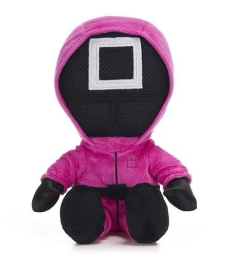 Image of UKToyworld Squid Games 9 Inch Masked Worker Soft Square Face Worker Plush