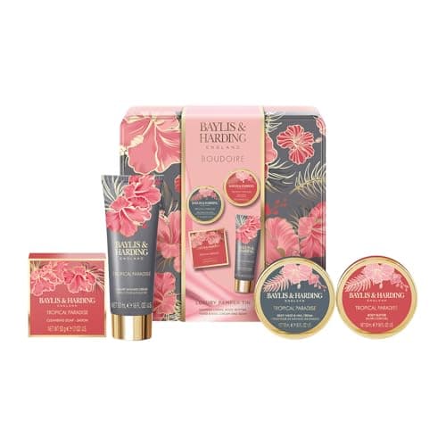 Image of Baylis & Harding Boudoire Luxury Pamper Tin Gift Set - Vegan Friendly (Pack of 1)