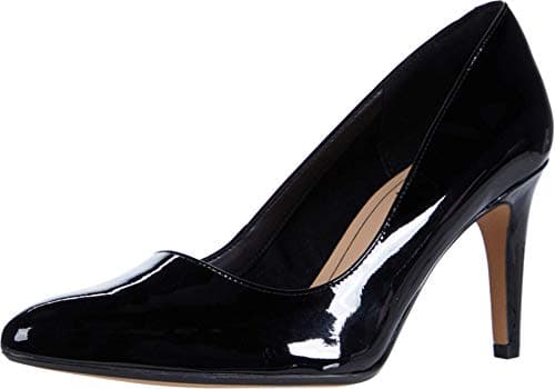 Image of Clarks Women's Laina Rae 2 Pump, Black Patent, 10.5
