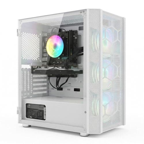 Image of STGsivir Gaming PC, Gaming Computer Desktop Tower, Intel Core i7 8th up to 4.1GHz, Nvidia GeForce RTX 3060 12GB GDDR6, 32GB DDR4 RAM, 1TB SSD, WIFI 6, BT 5.0, RGB Fan x3, Windows11 Pro