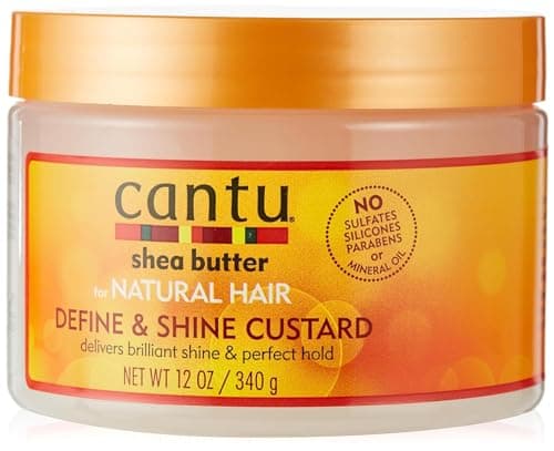 Image of Cantu Natural Hair Defining and Shine Cream 12 oz Jar - 12 Ounce (Pack of 2)