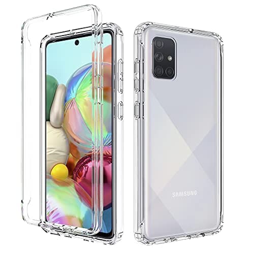 Image of Niopiee for Samsung Galaxy A71 4G Case Hybrid Drop Protection Clear Case Heavy Duty Hard Rugged Anti-Slip Bumper Anti-Scratch Armor Protective Phone Cover Transparent