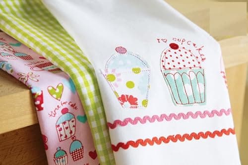 Image of SiXsigma Sports Pack of 3 Tea Towels For Kitchen - Premium Cotton Decorative Kitchen Towel Linen for Cooking, BBQ, Baking & Dish Drying - Ideal For Women & Men (Vintage Tea Towel)