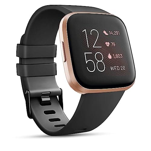 Image of Fitbit Versa 2 & Lite Silicone Sport Classic Replacement Straps (S, Black)