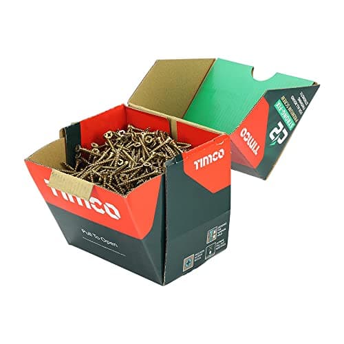 Image of TIMCO - C2 Strong-Fix Multi-Purpose Premium Screws – Double Countersunk – Gold – Dual angle thread for ultimate performance – 4.0 x 40 – Box of 1000