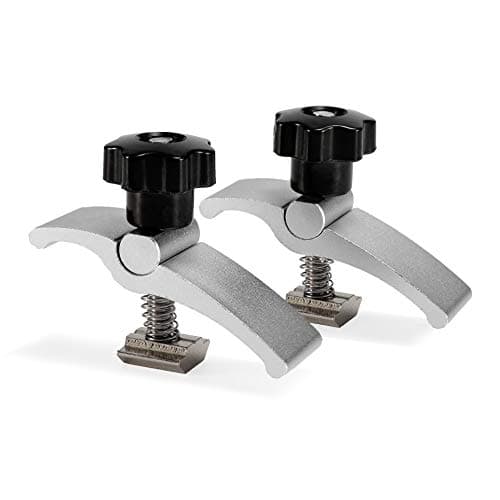 Image of Genmitsu 2PCS T-Track Mini Hold Down Clamp Kit, CNC Router Clamp for Woodworking and Metalworking, Compatible with 3018 CNC Router Machines, 3018-PRO/ 3018-PROVer/ MX3, 6.5cm Lx 2cm Wx 5cm H