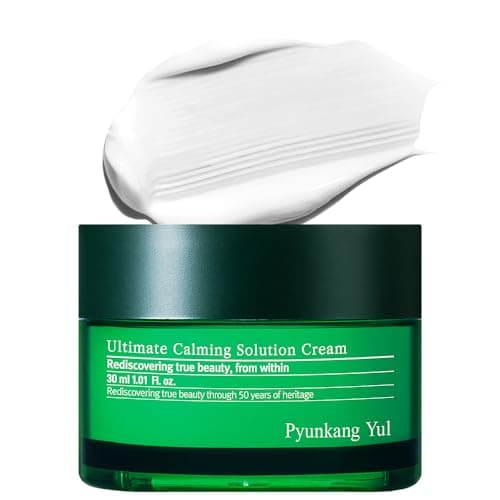 Image of [PKY] Pyunkang Yul Ultimate Calming Solution Cream for Sensitive Skin with Patented Ingredients, Moisturizer Intensely Calms & Soothes Redness with Cica & Tea Tree, Korean Skincare (1.01 Fl. Oz, 30ml)