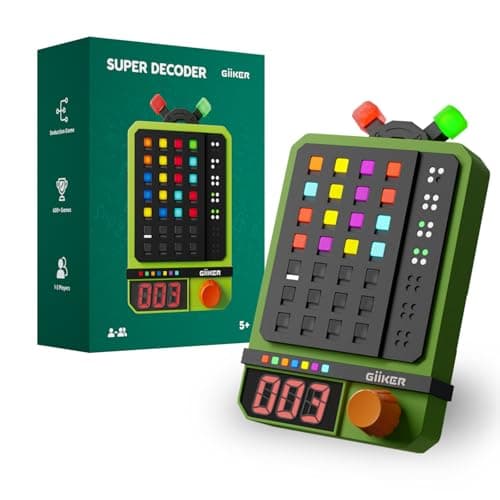 Image of GiiKER Super Decoder, 600-Level Code-Breaking Puzzle Game for 1-2 Players, Handheld Games for Kids and Adults, Birthday Gift for Boys and Girls, Travel Games for Road Trip