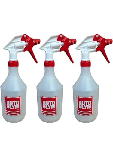 Image of Autoglym Pump Spray Bottle with 4 Finger Trigger for Car Detergent and Cleaning Fluids in Pack of 3