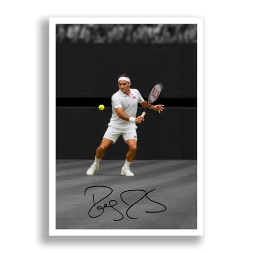 Image of Roger Federer Tennis Legend Signed Photo Poster Print Picture Display Autograph Memorabilia for tennis fans Gift (A4 poster only)