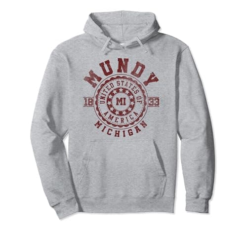 Image of Mundy MI | Michigan | Vintage City Apparels Pullover Hoodie