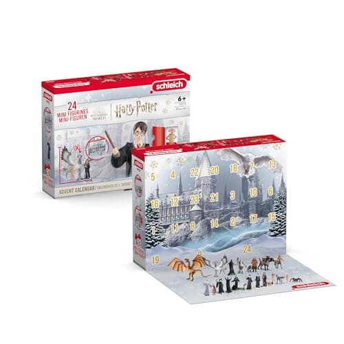 Image of Schleich Harry Potter Advent Calendar - 24 PC Harry Potter Mini Figurine Set - Wizarding World Collectible Figures for Kids and Adults - Christmas Holiday Countdown Calendar - Ages 6+ | 99175