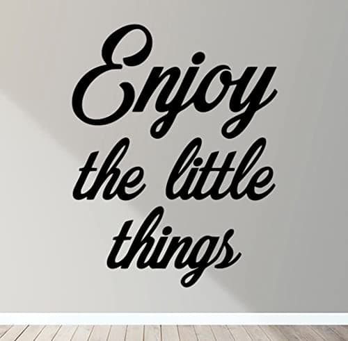 Image of Enjoy The Little Things Wall Art Decal Sticker Mural Decor Motto Quote Eat Sleep