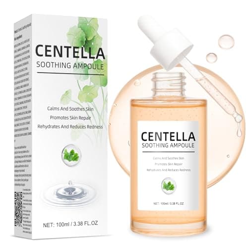 Image of Centella Smoothing Ampoule 100ml, Centella Asiatica Face Serum for All Skin, Deeply Hydrating Facial Essence Reduce Redness, Brighten and Anti Wrinkle (Centella asiatica)