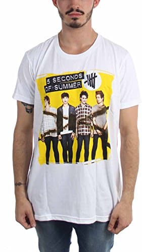 Image of 5 Seconds Of Summer - Mens Album Shirt 14 T-Shirt, Medium, White