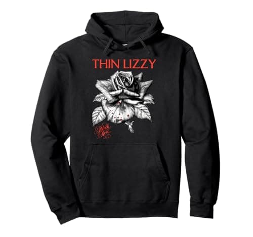 Image of Thin Lizzy Black Rose Album Tracklist Pullover Hoodie