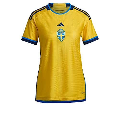 Image of adidas Sweden 22 Home Jersey Women's, Eqt Yellow, M