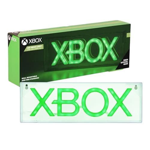 Image of Xbox Logo LED Neon Light - Officially Licensed Free Standing or Wall Mountable Light Sign - Game Room Accessories and Decor for Gamers | Paladone, Green