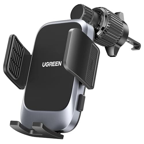 Image of UGREEN Car Phone Holder Mount Compatible with iPhone, [360° Swing Arm] Best Viewing Angle Air Vent Cell Phone Holder for Car Mount Compatible with iPhone 17 16 15 14 13 12 Pro Max 11 SE XS XR 8