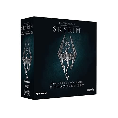 Image of Modiphius | The Elder Scrolls: Skyrim - Adventure Board Game - Miniatures Upgrade Set | Board Game | Ages 14+ | 1-4 Players | 60-120 Minutes Playing Time,Grey,red