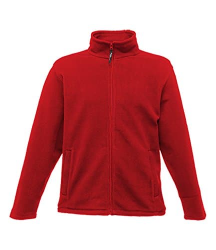 Image of Regatta Men's Micro Full Zip Workwear Fleece Jacket Classic Red Large