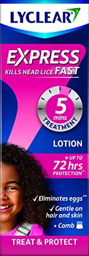 Image of Lyclear Express Treat & Protect Lotion - Kills Head Lice & Eggs – Effective in Just 5 minutes on Head Lice & Helps Protect for up-to 72 hours* – 100ml Lotion Format