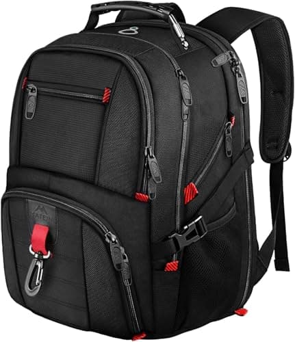 Image of MATEIN Travel Laptop Backpack Large, 17.3 Inch Backpack 50L School Bag Water Resistant, Work Computer Rucksack for Men Anti Theft TSA, Laptop Bags for School College Business