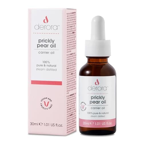 Image of Derora Prickly Pear Seed Essential Oil | 100% Pure, Rejuvenating & Hydrating, Rich in Vitamin E | For Skin, Hair & Nails | Antioxidant & Anti-Inflammatory (30ml)