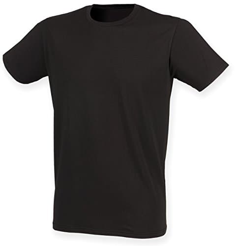 Image of Skinni Fit Men s Stretch T-Shirt SF121 (L, Black)