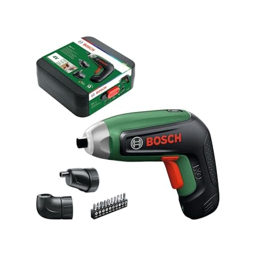 Image of Bosch IXO8 Cordless Screwdriver (bit Set, Off-Set Angle Attachment, Angle Screw Attachment, Storage Box)