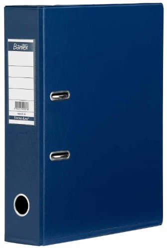 Image of Bantex Lever Arch File PVC A4 Blue 50mm 1451-01 [pack of 1]