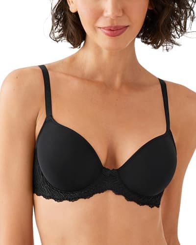 Image of Wacoal Women's La Femme Contour Underwire 853117 Black Bra 36d DD