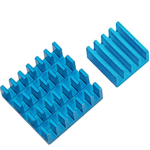 Image of AZDelivery Passive Blue Heatsink 2 pcs Cooler Set compatible with Raspberry Pi Models A + B including E-Book!