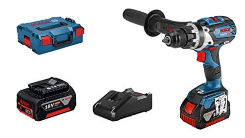 Image of Bosch Professional 18V System Cordless Drill Driver GSR 18V-110 C (incl. 2x GBA 5.0Ah Batteries, Charger GAL 18V-40, Aux. Handle, L-BOXX 136)