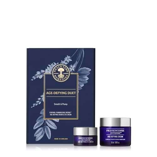 Image of Neal's Yard Remedies Frankincense Age-Defying Duet Gift Set, Nourishing Face Cream & Eye Cream With Essential Oils, Vegan & Cruelty-Free, Set of 2