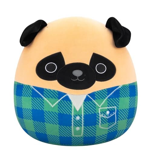 Image of Squishmallows Original 12 Inch - Prince the Brown Pug