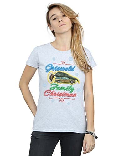 Image of National Lampoon's Christmas Vacation Women's Griswold Family Christmas T-Shirt XX-Large Sport Grey