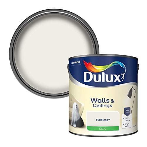 Image of Dulux Silk Emulsion Paint For Walls And Ceilings - Timeless 2.5 Litres
