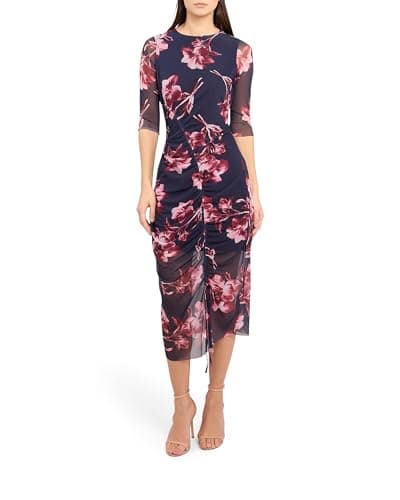 Image of Ted Baker London marilyy Maxi mesh Dress, Navy-Blue