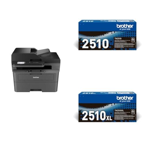 Image of BROTHER MFC-L2800DW All-in-one Mono Laser Printer |Print, copy, scan & fax |Automatic 2-sided print | A4|UK Plug Toner Cartridges