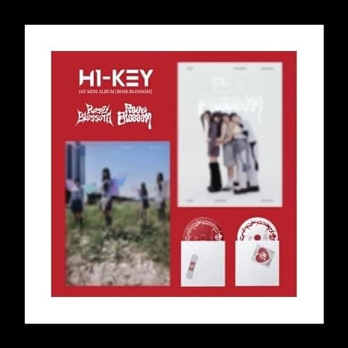 Image of H1-KEY Rose Blosoom 1st Mini Album CD+Folding poster on pack+Photobook+Photocard+Postcard+Tracking (B Version)