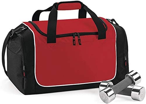 Image of Quadra Teamwear locker bag, sky, navy, white, one size - - Medium