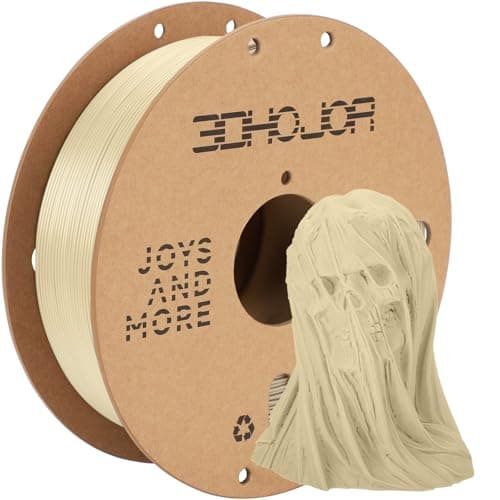 Image of 3DHoJor PLA Pro Filament 1.75mm,3D Printer Filament,1kg Cardboard Spool (2.2lbs), Fit Most FDM 3D Printer, Bone White
