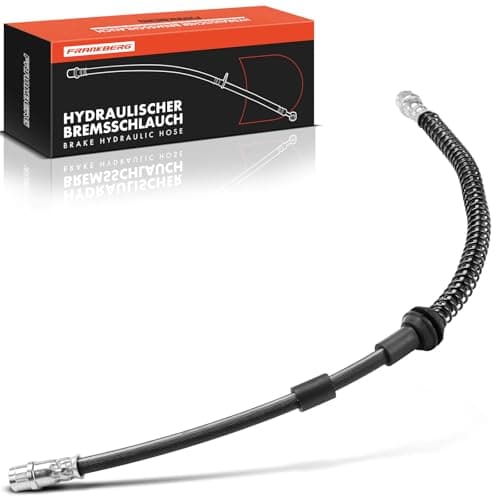 Image of Frankberg 1x Brake Hose Hydraulic Front Axle Left or Right Compatible with Q7 4LB 3.0L-5.9L 2006-2015 T.o.u.a.r.e.g 7L6 7L7 7LA 3.0L-6.0L 2002-2010 Replace# 7L0611701A