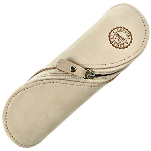 Image of MOSI Genuine Leather Reading Glasses/Pencil Case - Authentic and Unusual Handmade Vintage Gift Pouch (Tuscany)